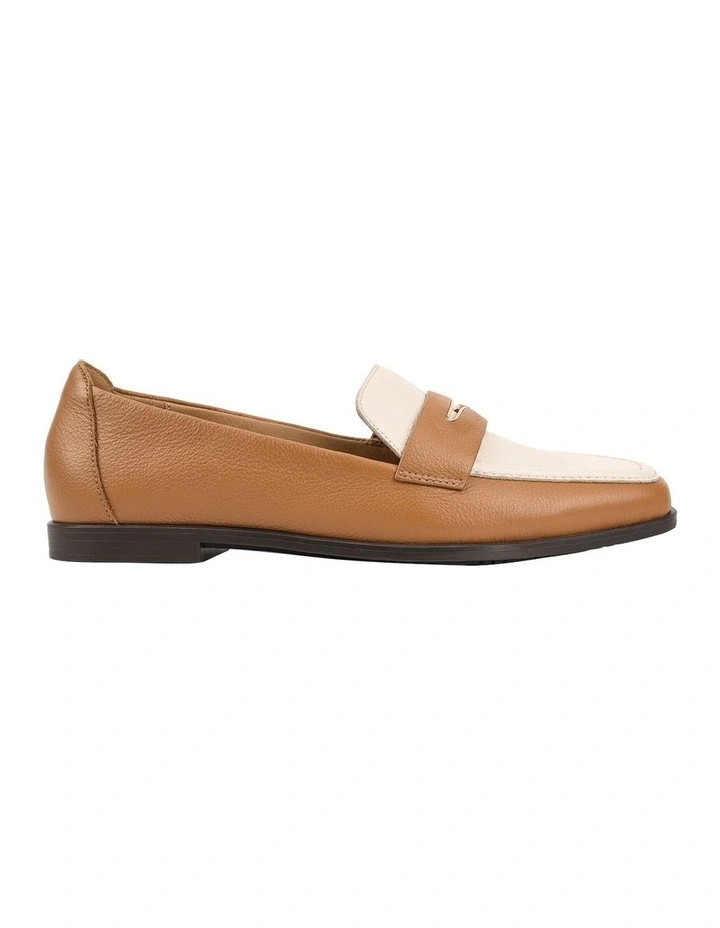 Zabrina Loafer in Tan Bone image 1