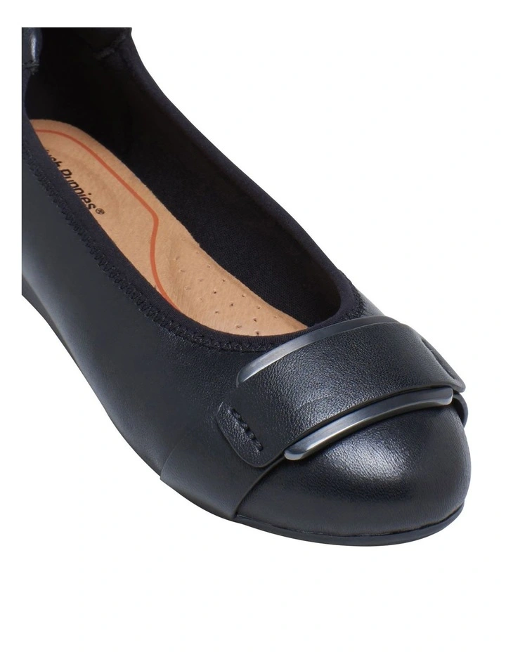 black flat pumps for work