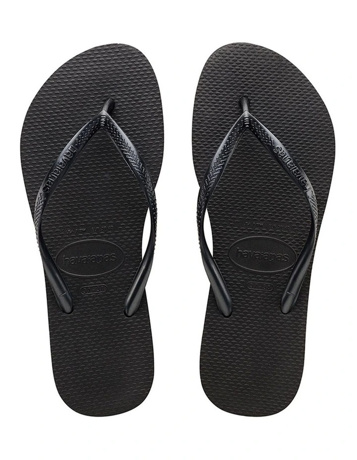 Slim Thongs in Black image 3