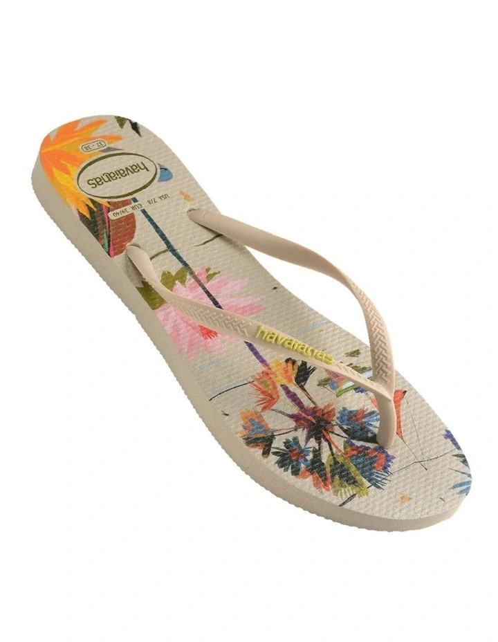 Slim Summer Bliss Thongs in Beige image 1