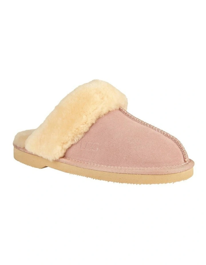 Grosby Doe Ugg Light Pink Slippers | MYER