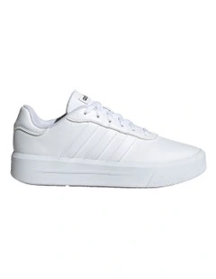 Court Platform Shoes in White