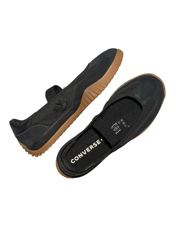 Run Star Trainer Ballet Flat in Black/Black/Gum image 4