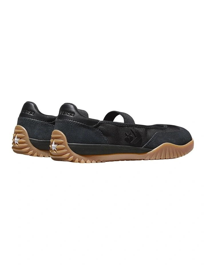 Run Star Trainer Ballet Flat in Black/Black/Gum image 6