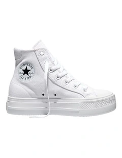 CONVERSE CHUCK TAYLOR ALL STAR DAY ONE PLATFORM CANVAS WHITE