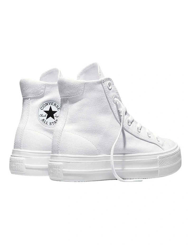 CONVERSE CHUCK TAYLOR ALL STAR DAY ONE PLATFORM CANVAS WHITE image 5