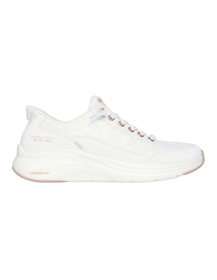 150413 Cozy Fit Contour Foam Slip-Ins Shoes in White image 1