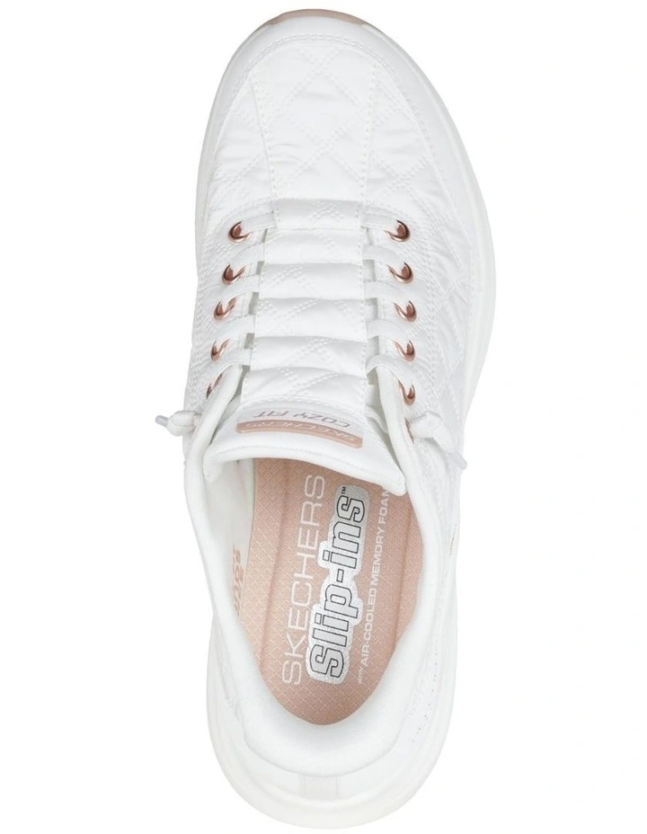 150413 Cozy Fit Contour Foam Slip-Ins Shoes in White image 2