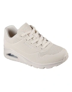 Uno - Shiny Scale Shoes in White
