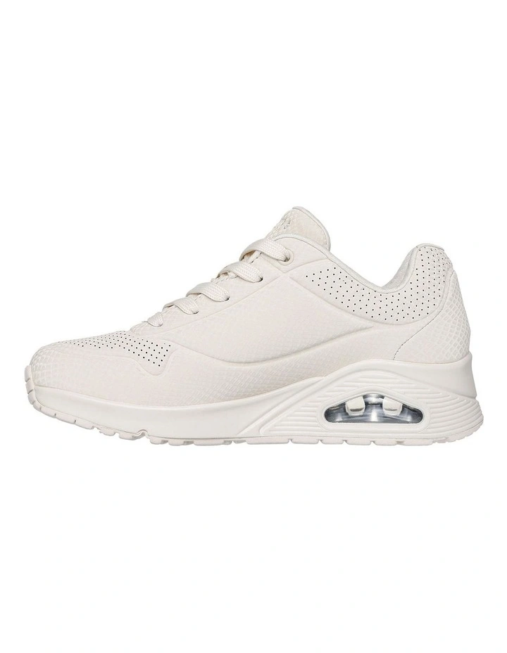 Uno - Shiny Scale Shoes in White image 2