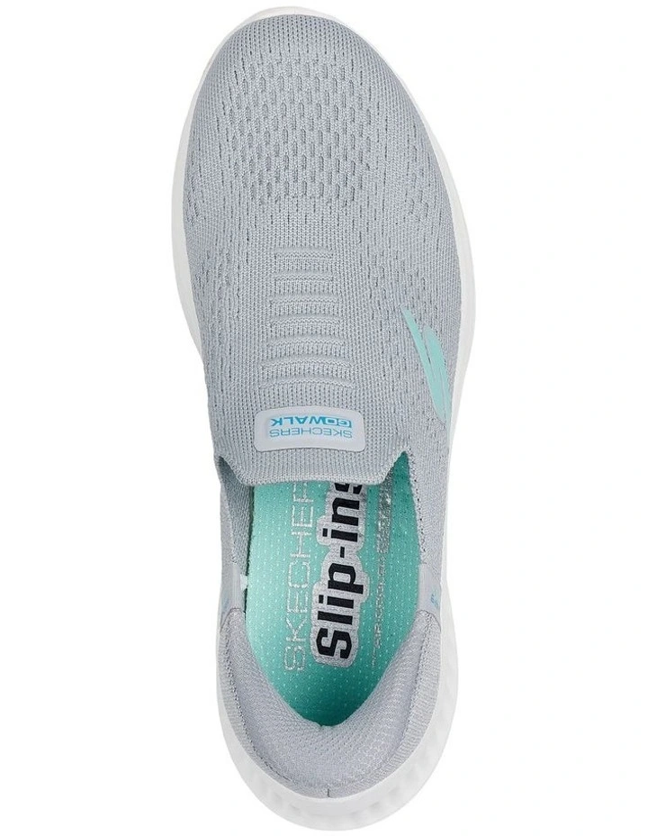 Slip-Ins GO Walk Now Anahi Shoe in Grey/Aqua image 4
