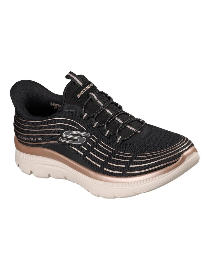 Slip-Ins Summits Plus Shoes in Black/Rose Gold image 1