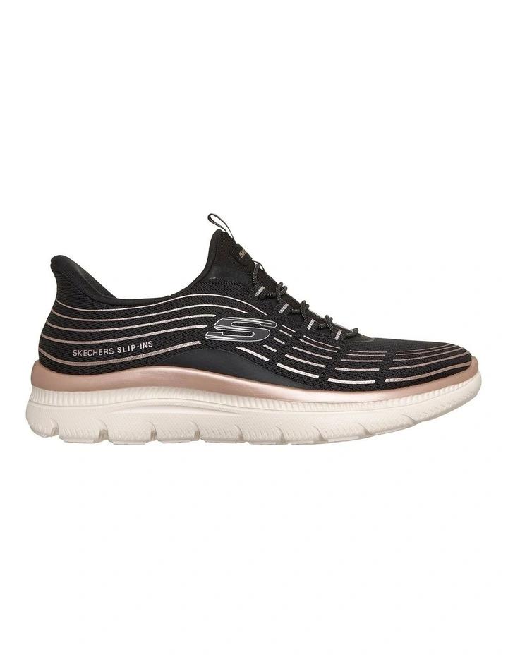 Slip-Ins Summits Plus Shoes in Black/Rose Gold image 2