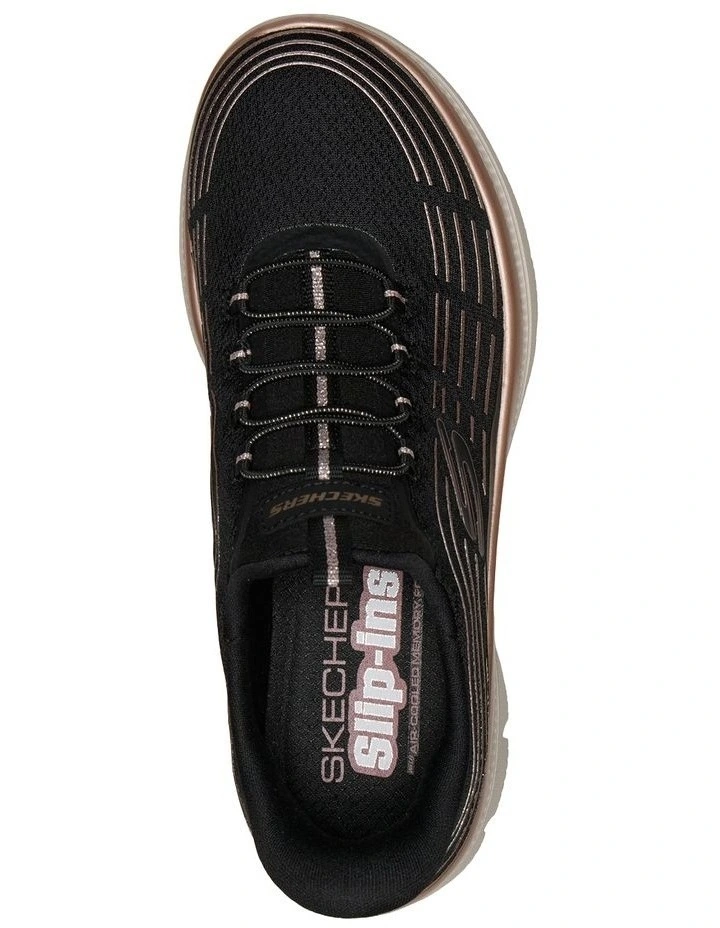 Slip-Ins Summits Plus Shoes in Black/Rose Gold image 3