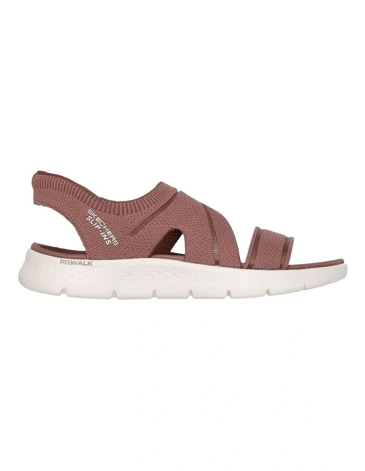 141482 Skechers Slip-Ins: Go Walk Flex Sandal - Enticing in Brn Brown image 1