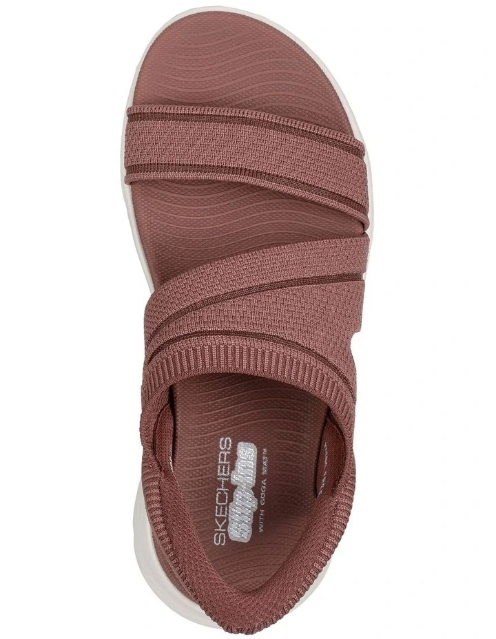 141482 Skechers Slip-Ins: Go Walk Flex Sandal - Enticing in Brn Brown image 2