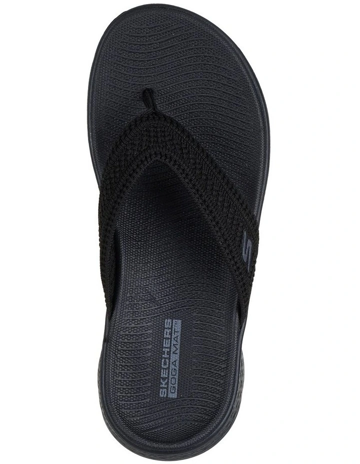 141459 Go Walk Flex Sandal - Holly Shoes in BBK Black image 2