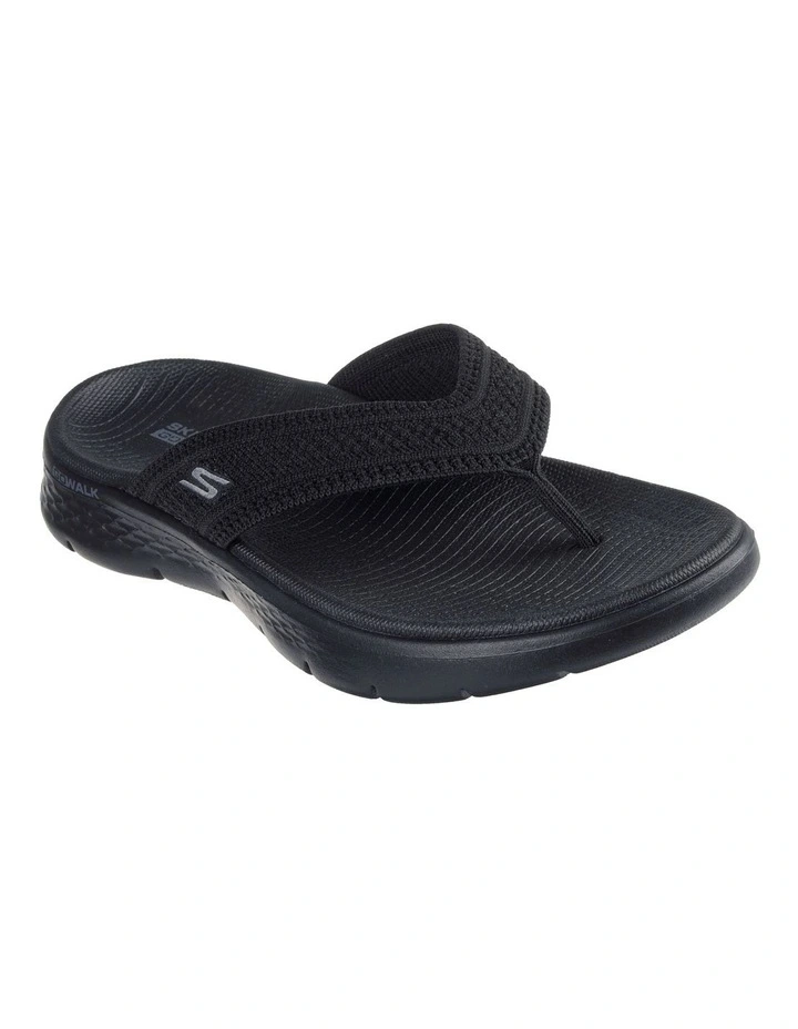 141459 Go Walk Flex Sandal - Holly Shoes in BBK Black image 4