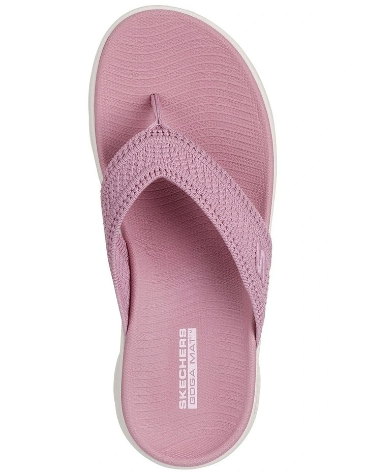 141459 Go Walk Flex Holly Sandal in MVE Mauve image 2