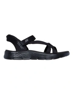 Skechers Slip-Ins: Go Walk Flex Illuminate Sandal in BBK Black