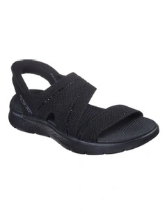 Go Walk Flex Sandal-Belle in Black