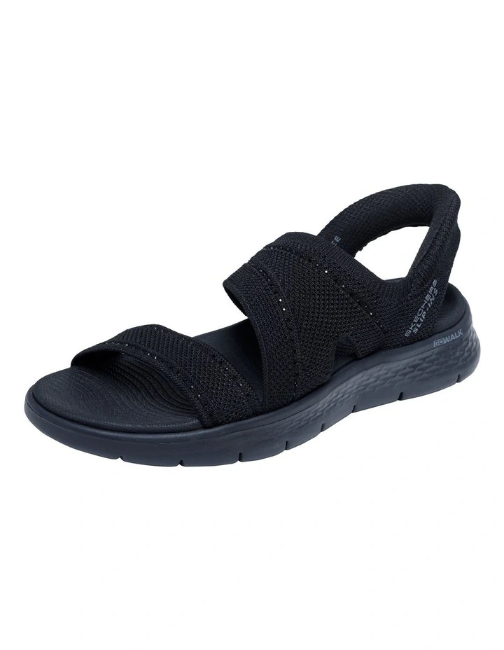 Go Walk Flex Sandal-Belle in Black image 2