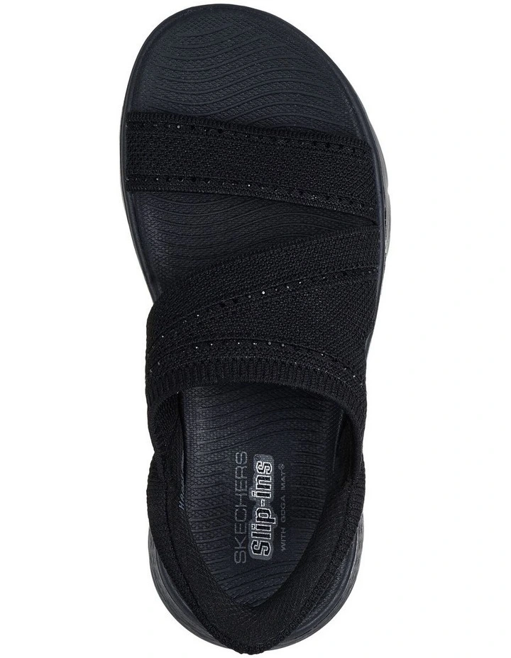 Go Walk Flex Sandal-Belle in Black image 5