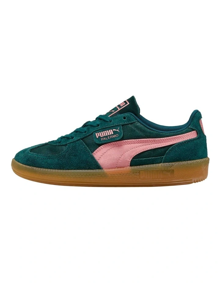 Palermo Satin Shoe in Green image 2