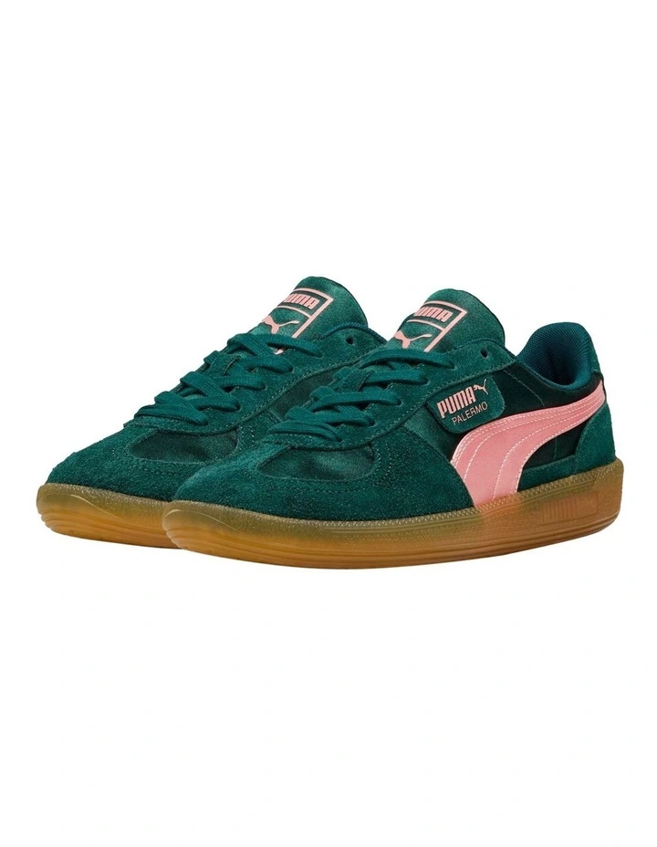 Palermo Satin Shoe in Green image 3