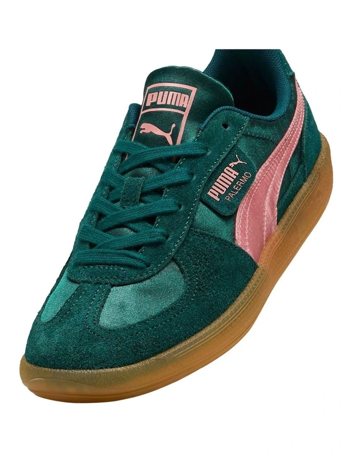 Palermo Satin Shoe in Green image 5