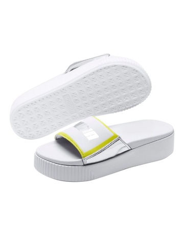 clear white puma slides