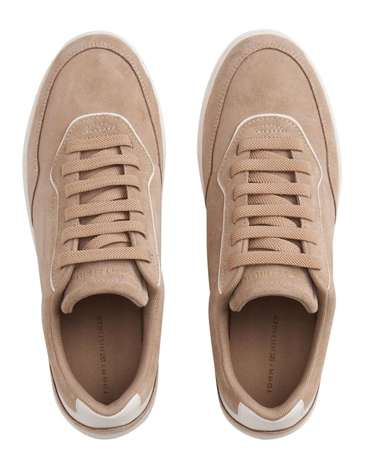 Suede Cupsole Sneakers in Pink image 4