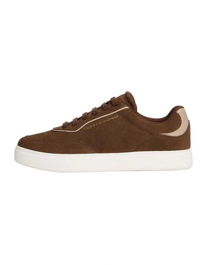Suede Cupsole Sneakers in Brown image 1