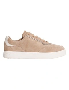 Suede Cupsole Sneakers in Brown