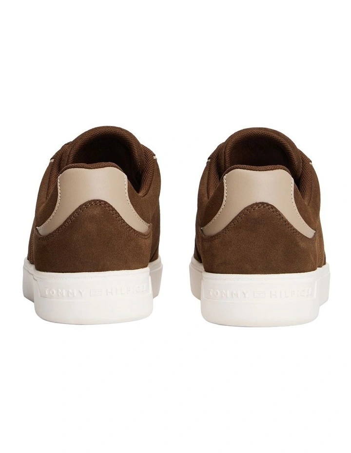 Suede Cupsole Sneakers in Brown image 2