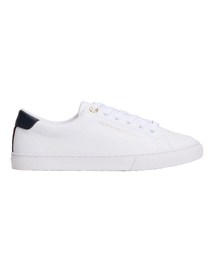 Lulu Corporate Stripe Sneaker in White image 1