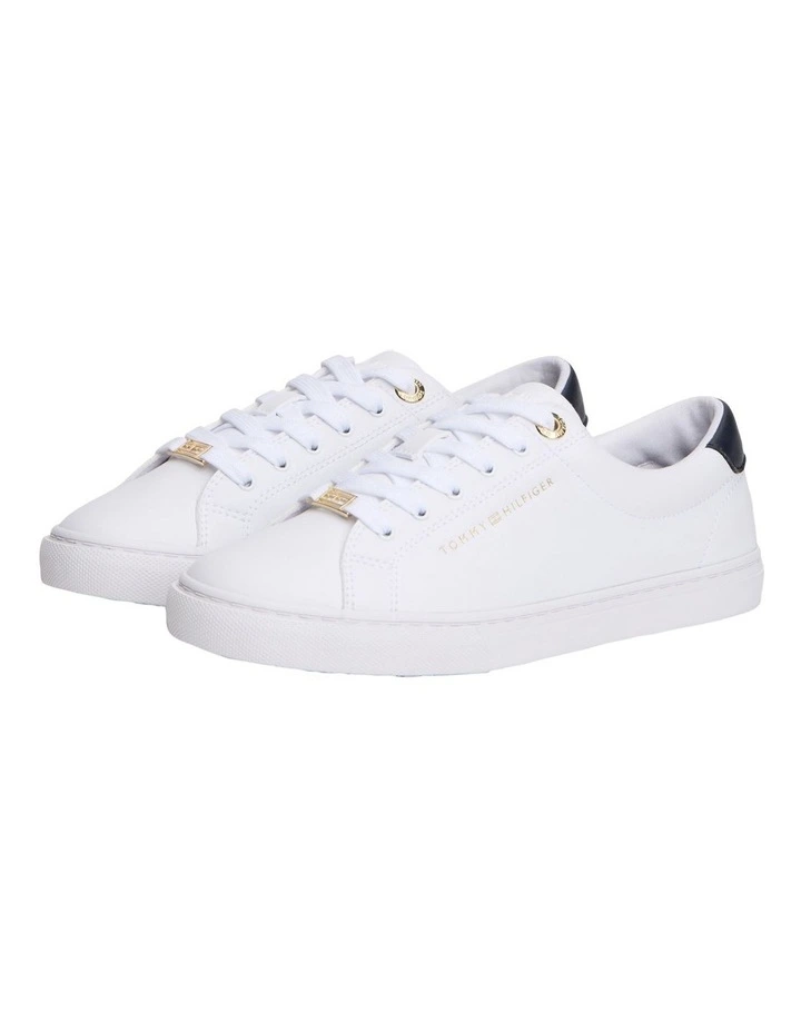 Lulu Corporate Stripe Sneaker in White image 2