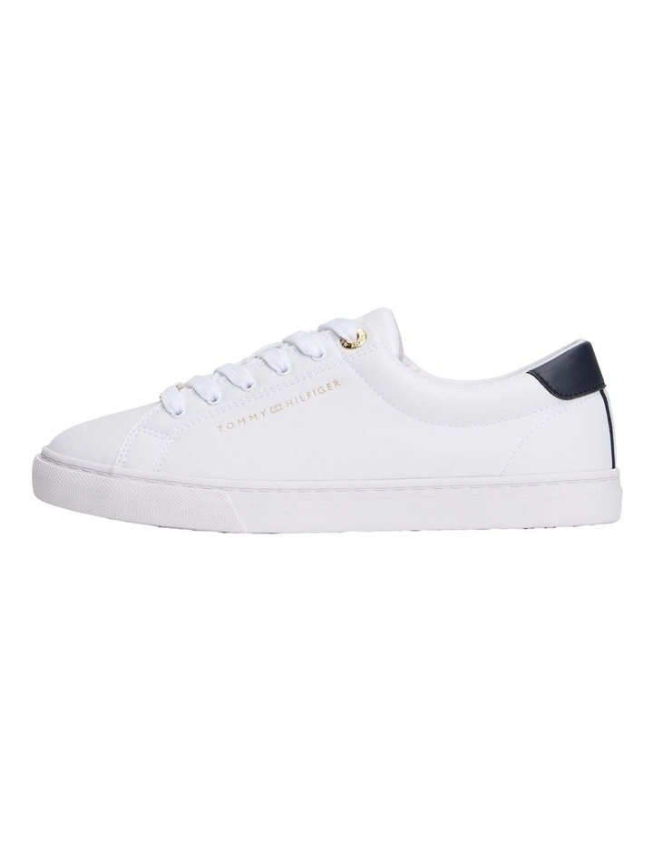Lulu Corporate Stripe Sneaker in White image 3