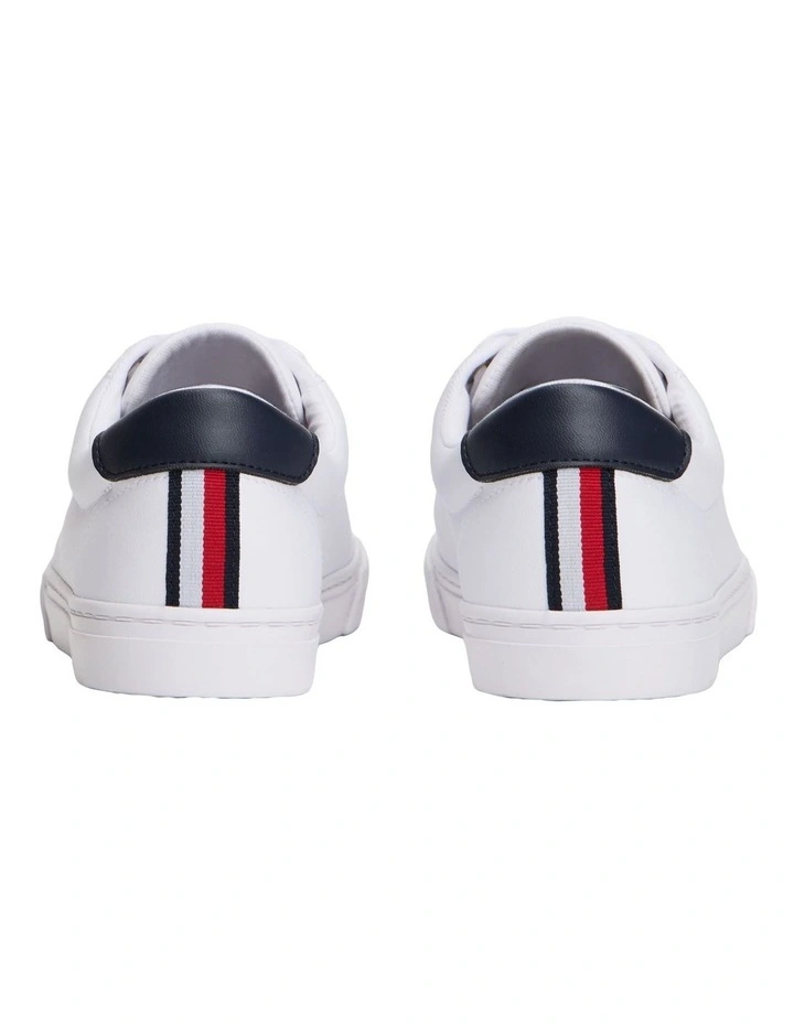 Lulu Corporate Stripe Sneaker in White image 6