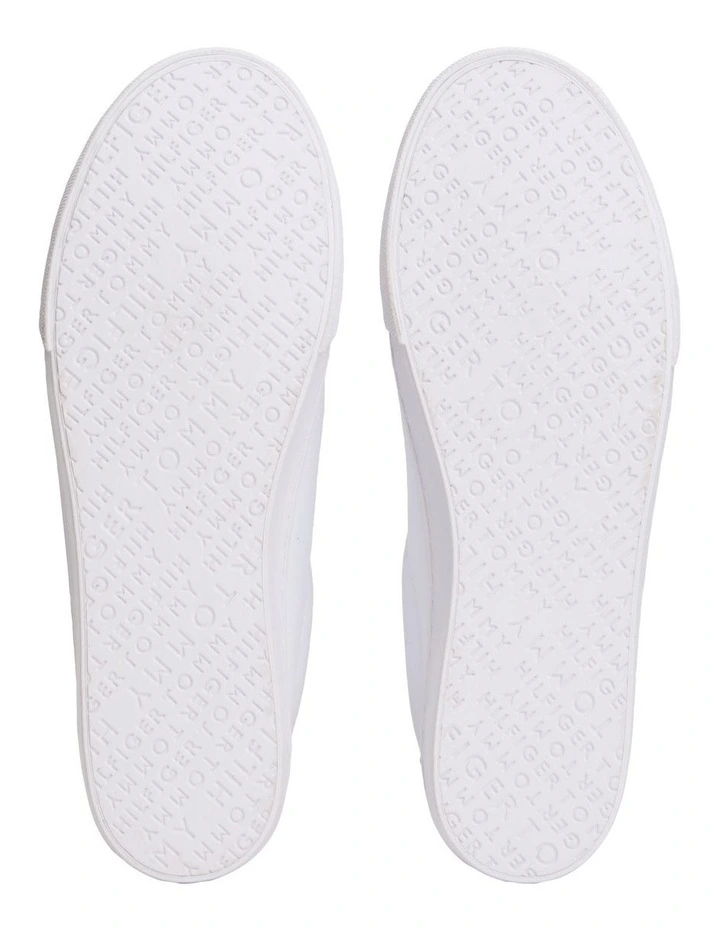 Lulu Corporate Stripe Sneaker in White image 7