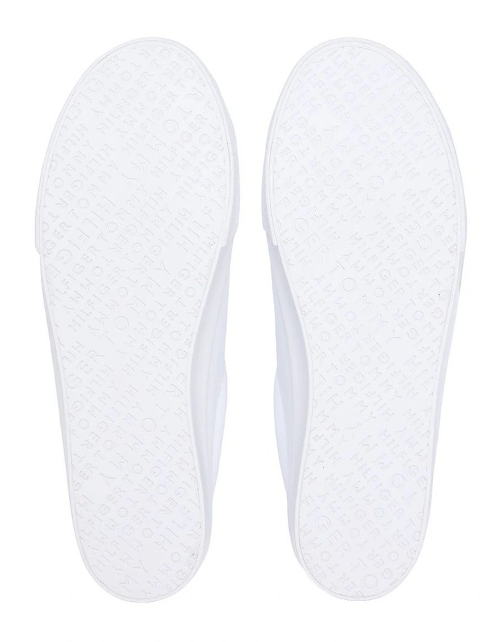 Lulu Gold Backtab Sneakers in White and Gold image 6