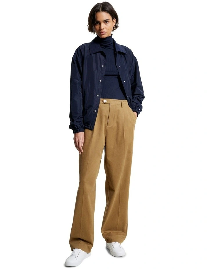 Gold Hardware Court Sneaker in White and Gold image 2