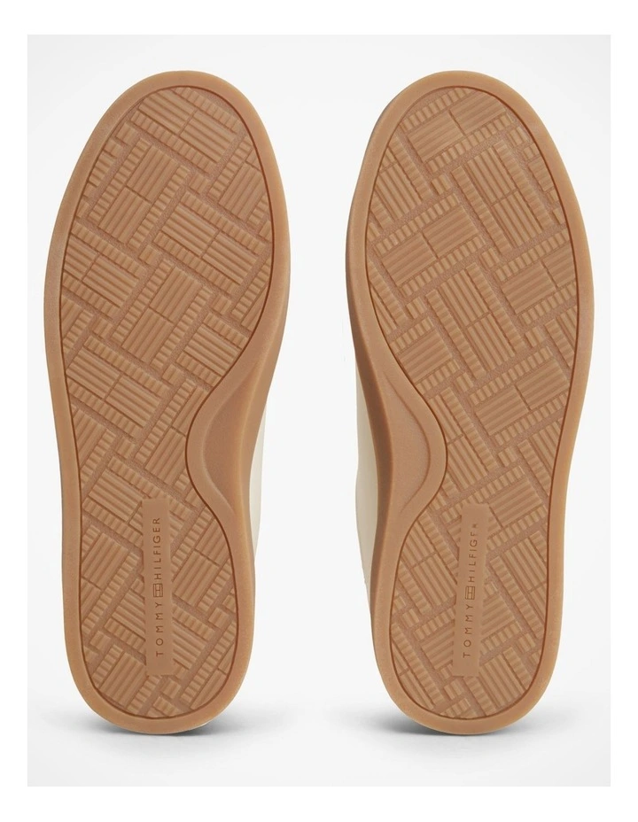 TH Monogram Leather Trainers in Beige image 6