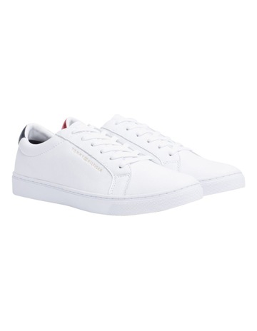 Essential Leather Sneaker in White