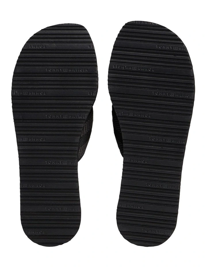 Demi Cross Strap Beach Sandal in Black image 6