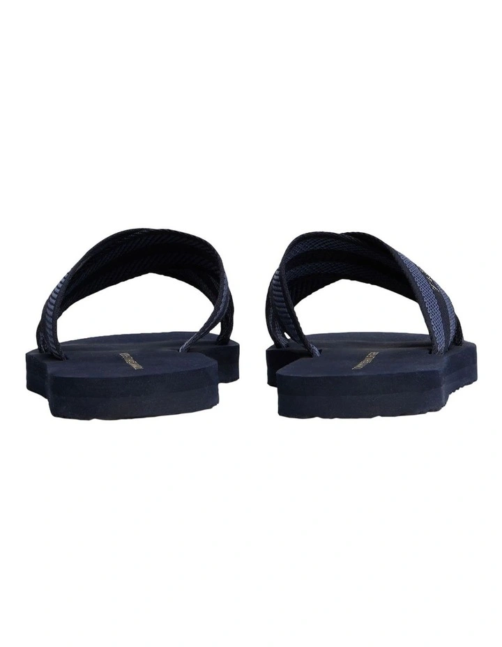 Demi Cross Strap Beach Sandal in Navy image 6