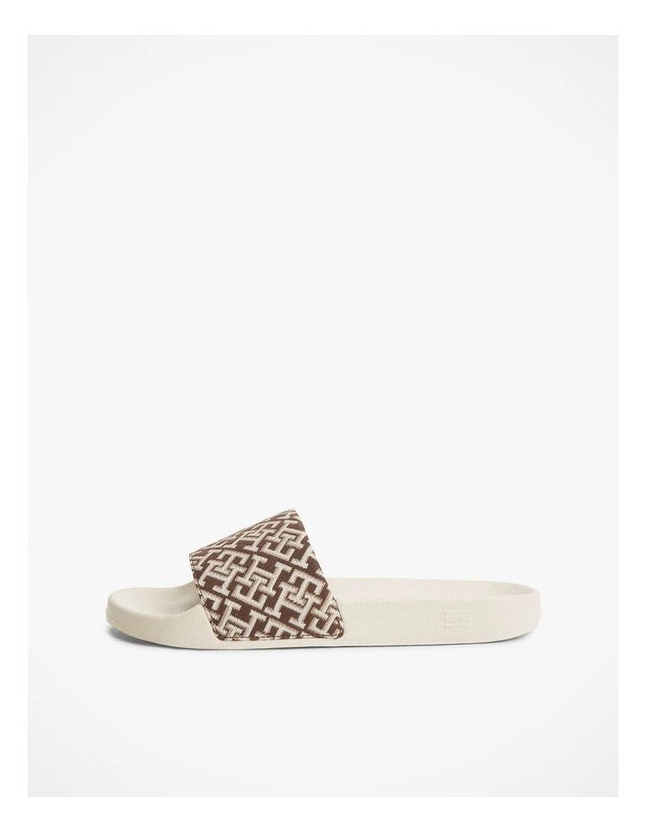 Maezie Monogram Pool Slides in Rich image 4