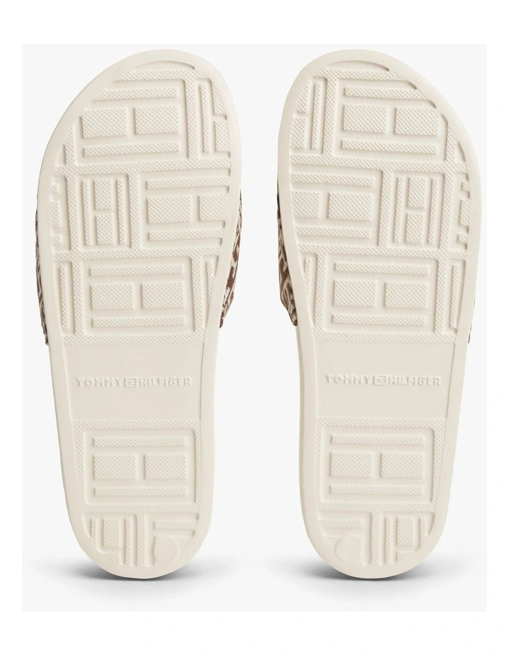 Maezie Monogram Pool Slides in Rich image 6