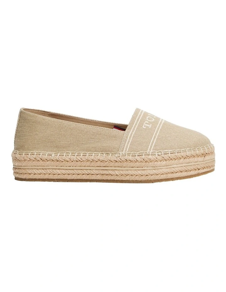 Denim Platform Espadrilles in Horseradish image 6