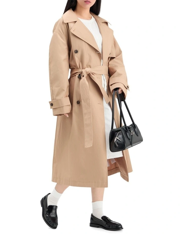 Leather Pleated Round Toe Loafers in Triple Black image 6